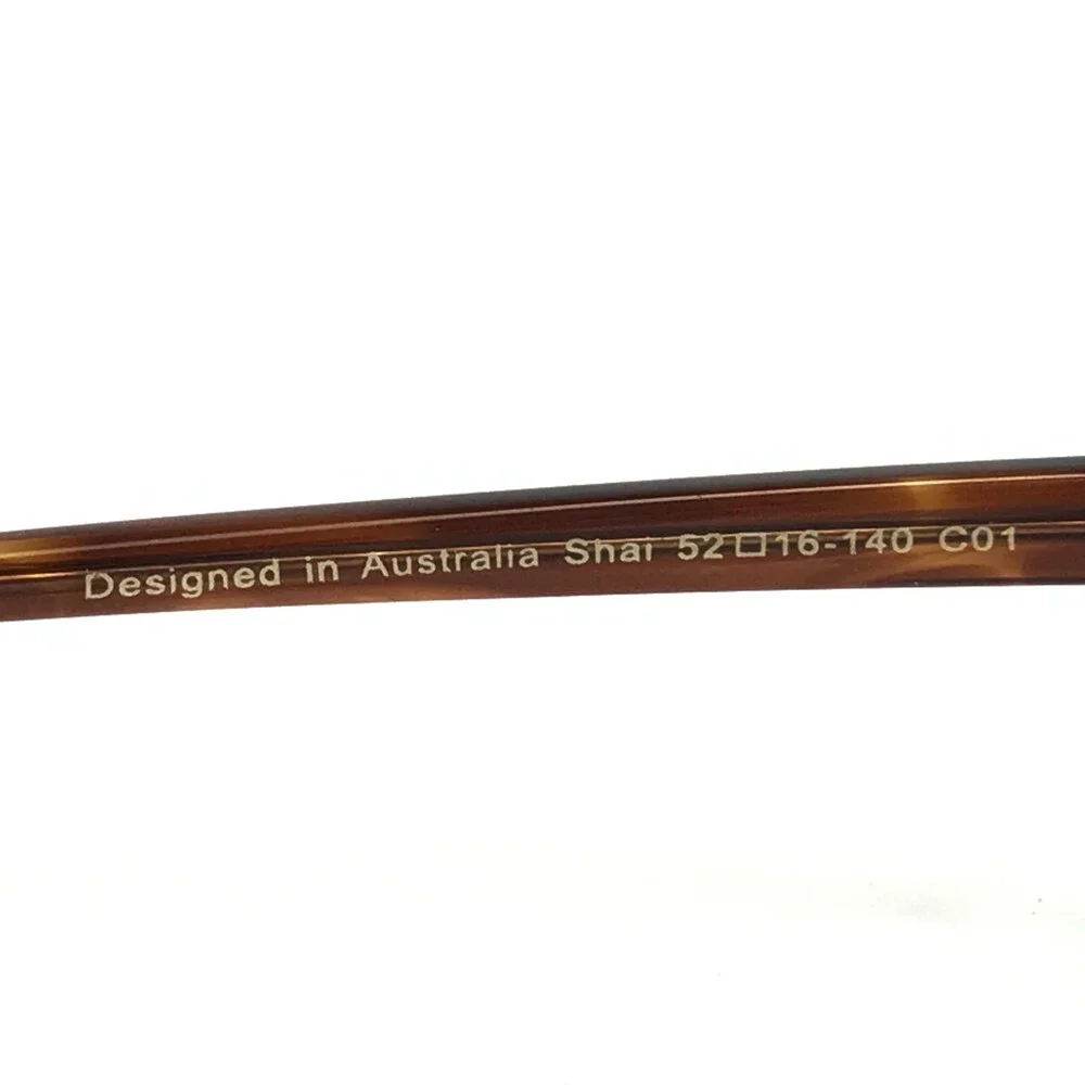 Iconik Eyeglasses Frames Shai C01 Brown Tortoise Square Full Rim 52-16-140